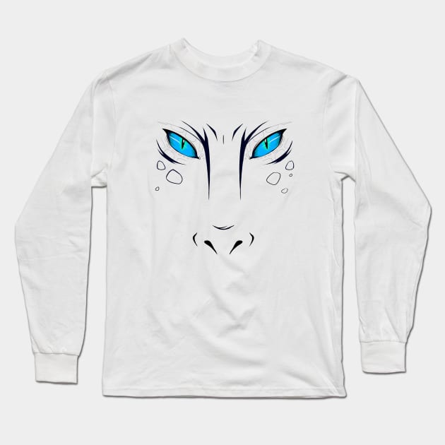 Blue eyes Dragon Long Sleeve T-Shirt by Annaklava